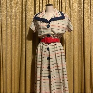 Vintage Striped Dress
